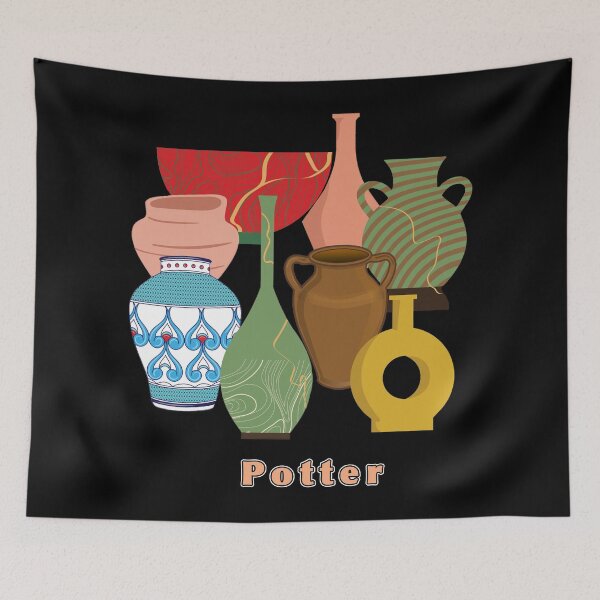 Item preview, Potter and Pottery designed and sold by janraydesigns.