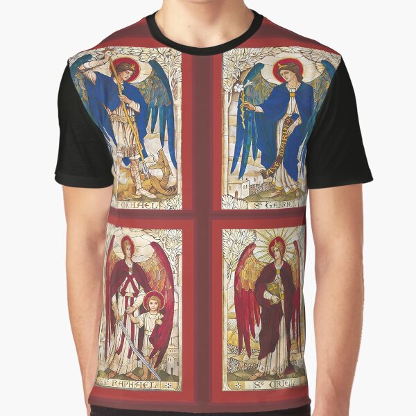 Item preview, St MIchael St Gabriel St Raphael and St Uriel Archangel Angel Saint  designed and sold by hispanicworld.