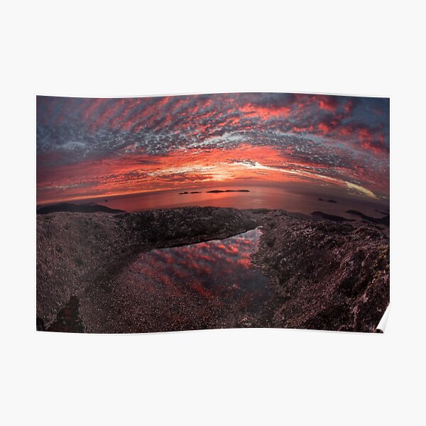 Mt Oberon sunset Poster