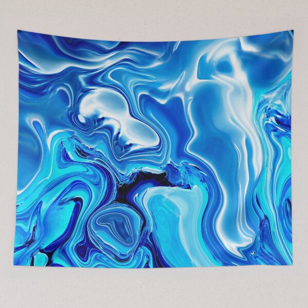 Item preview, Holographic Marble, Shades of Liquid Blue designed and sold by ACC .
