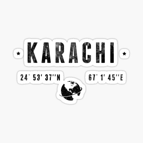 "Karachi" Sticker by capricedefille Redbubble