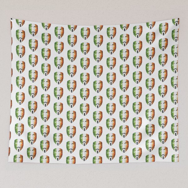 Item preview, Anonymous Mask - Ireland Flag designed and sold by Scorpion Creative.
