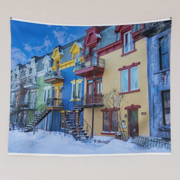 Item preview, Typical Montreal street in winter designed and sold by Photorebelle.