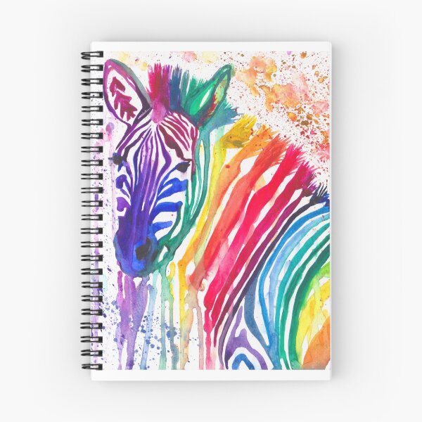 Item preview, Yipes the Rainbow Zebra designed and sold by DellaMorteArts.