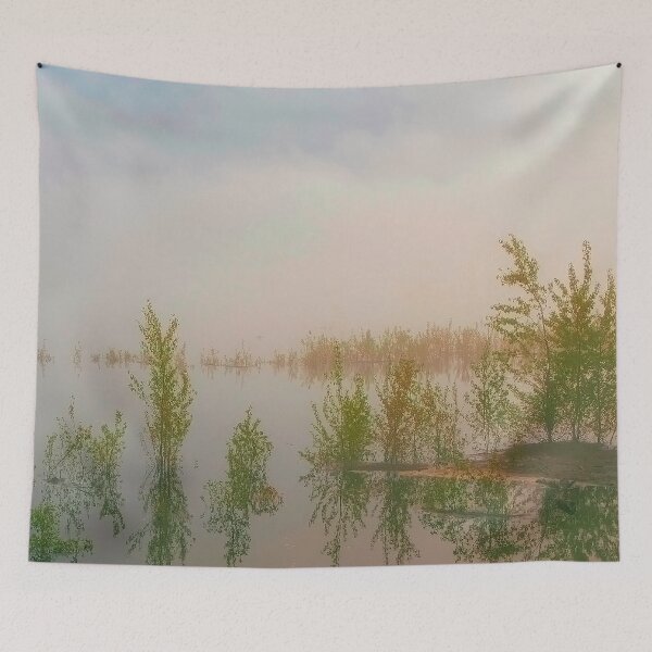 Item preview, Spring morning mist over the water. designed and sold by Mikhail12358.