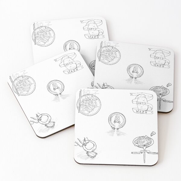 Item preview, Black and white food flash sheet designed and sold by Dopamine Dumpster.