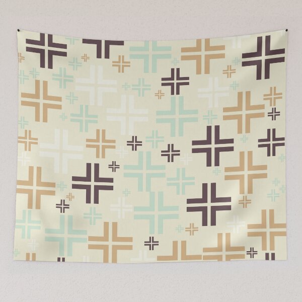 Item preview, Retrotaidetta, Retro Style Color and Cross Pattern designed and sold by BesanoStyle.