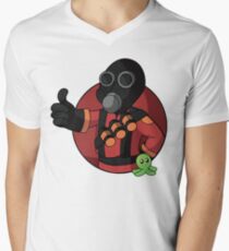 RED Pyro Men's V-Neck T-Shirt