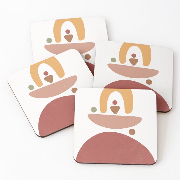 Item preview, Mid Century Warm Tones Abstract Shapes designed and sold by trajeado14.