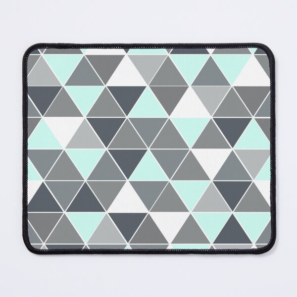 Item preview, Modern geometric mint triangles designed and sold by tingbysanna.
