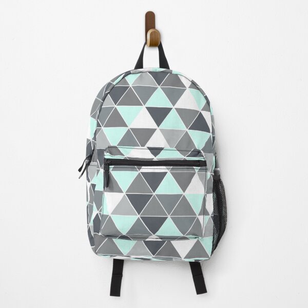 Item preview, Modern geometric mint triangles designed and sold by tingbysanna.