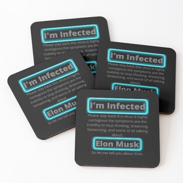 Item preview, I'm infected with elon. designed and sold by wildwesdesigns.