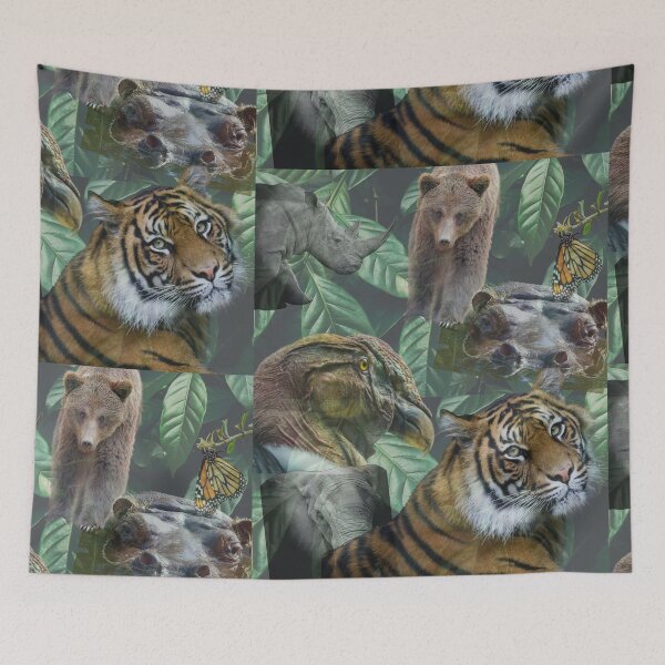 Item preview,  Digital Photo Collage Endangered Species Design designed and sold by EarthArtDesigns.