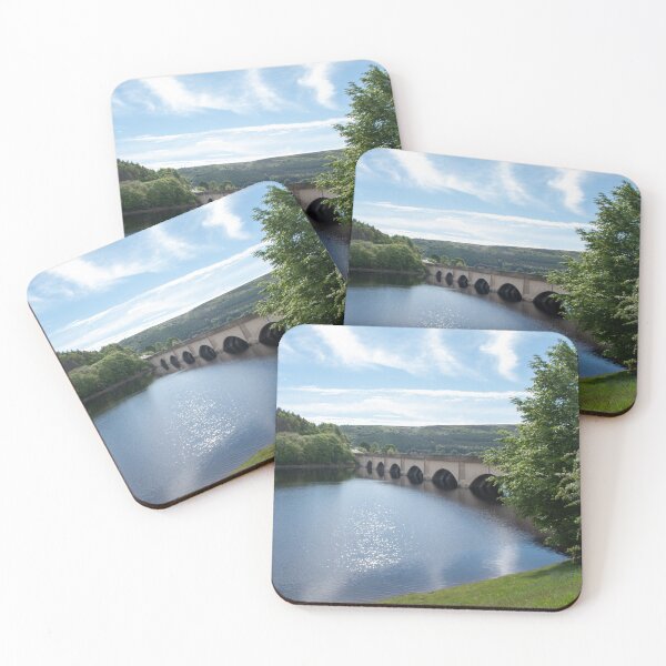 Item preview, Blue skies over Ashopton viaduct on Ladybower Reservoir designed and sold by cdkphotos.