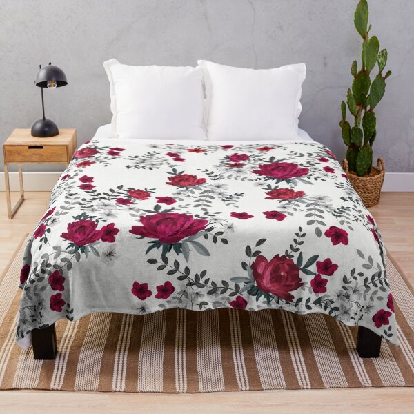 Item preview, Vintage red rose flowers designed and sold by tingbysanna.