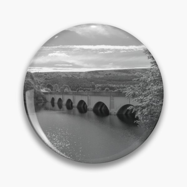 Item preview, Ladybower viaduct in monochrome designed and sold by cdkphotos.