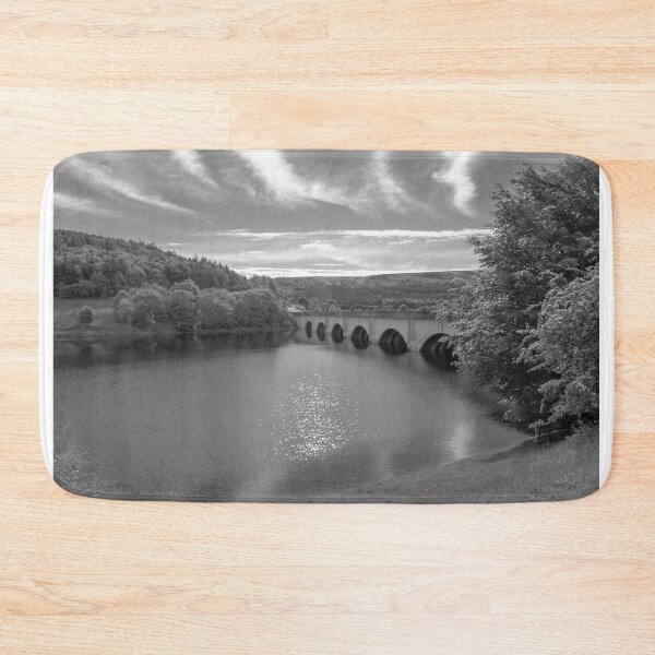 Item preview, Ladybower viaduct in monochrome designed and sold by cdkphotos.