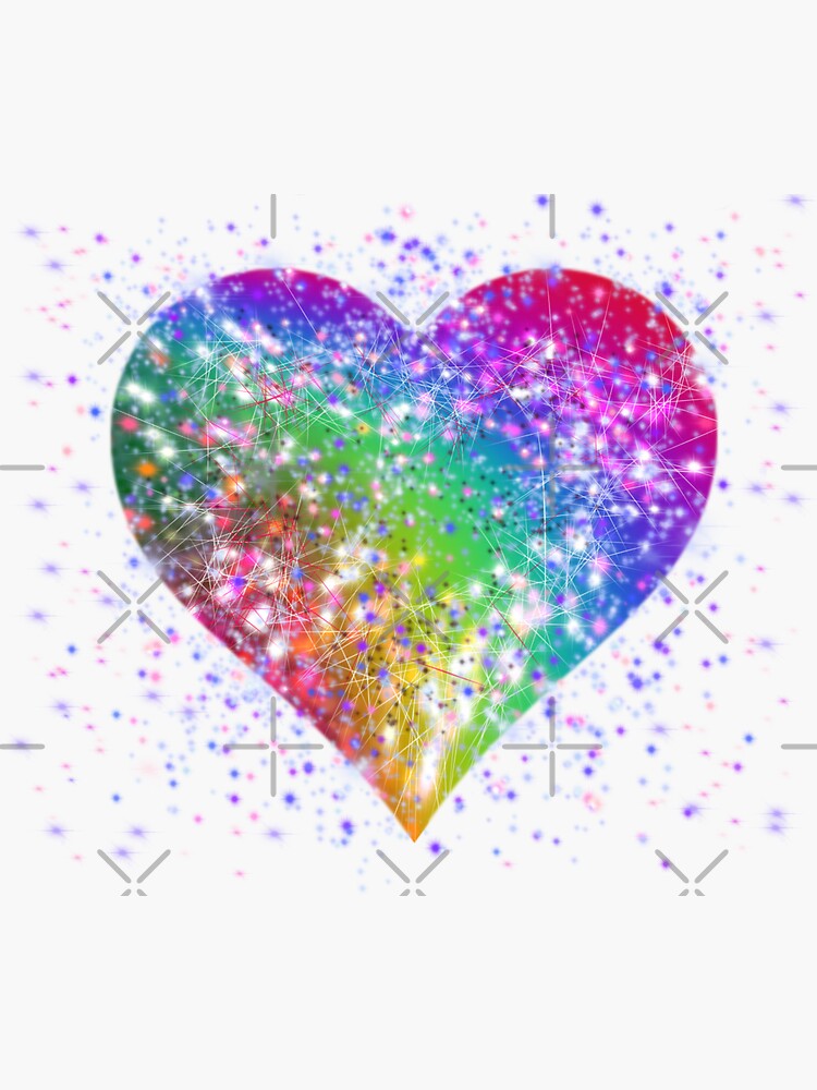 Mirroring Rainbow Glitter Hearts, I made these so I could t…