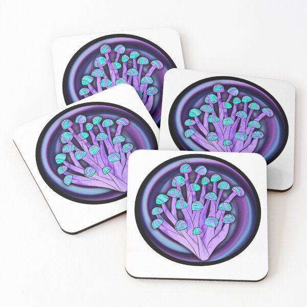 Item preview, Purple Trippy Enoki Mushrooms designed and sold by beenplanted.