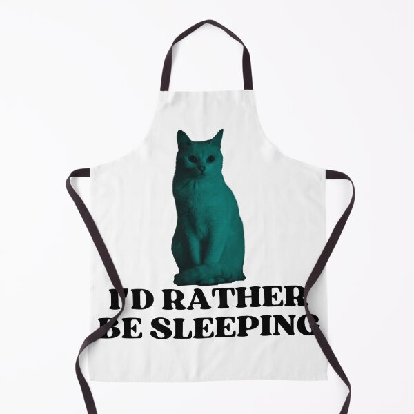 Item preview, ID RATHER BE SLEEPING - Funny Cat Pictures with Captions and Cat Sayings designed and sold by FunnyCatsFam.