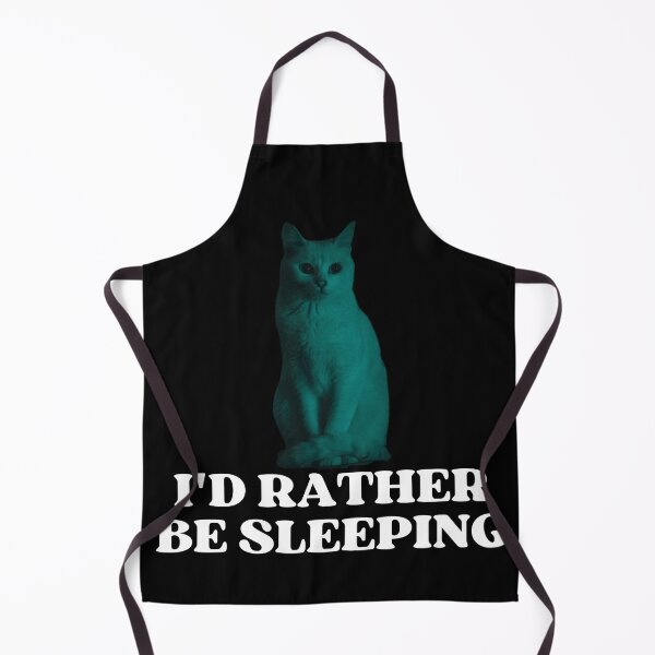 Item preview, ID RATHER BE SLEEPING - Funny Cat Pictures with Captions and Cat Sayings designed and sold by FunnyCatsFam.