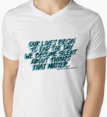 MLK - Revolution Men's V-Neck T-Shirt