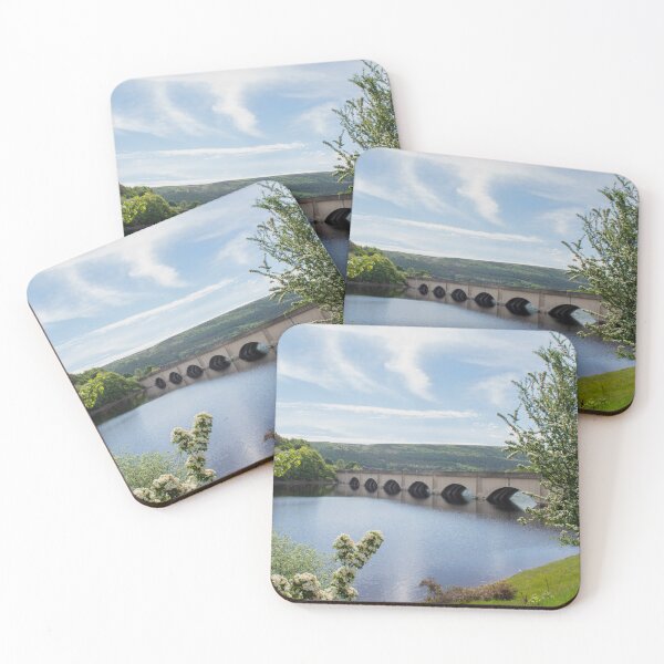 Item preview, Ladybower Reservoir's Ashopton viaduct in summer designed and sold by cdkphotos.