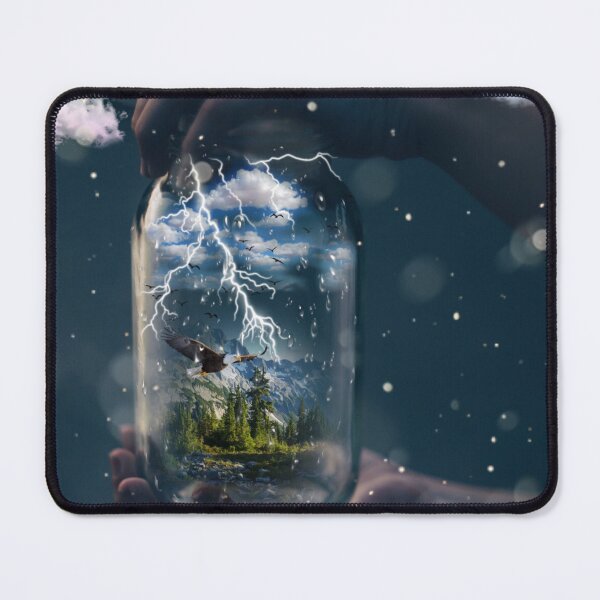 Item preview, Storm, Island and Bird in Glass Bottle designed and sold by atroffire.