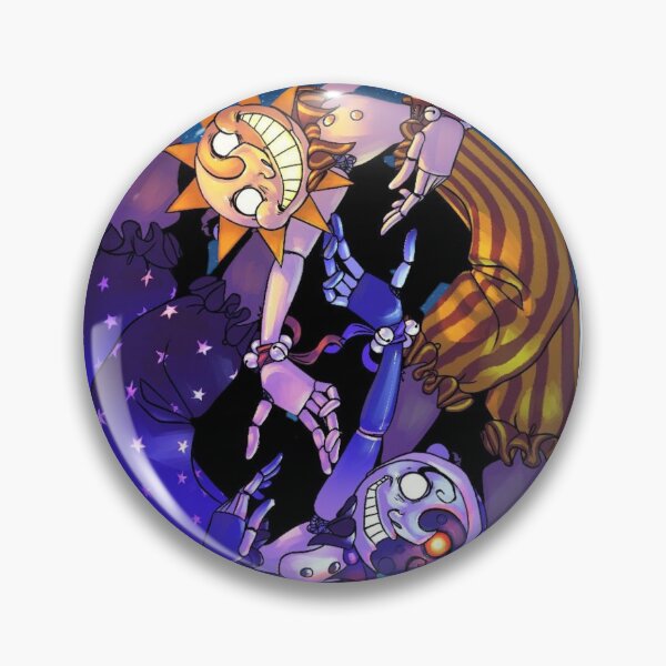 Item preview, fnaf security breach sun and moon designed and sold by beautifulworld9.