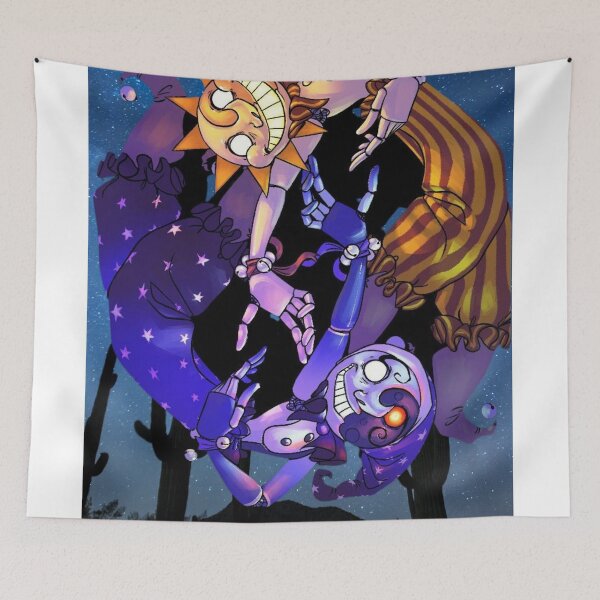 Item preview, fnaf security breach sun and moon designed and sold by beautifulworld9.