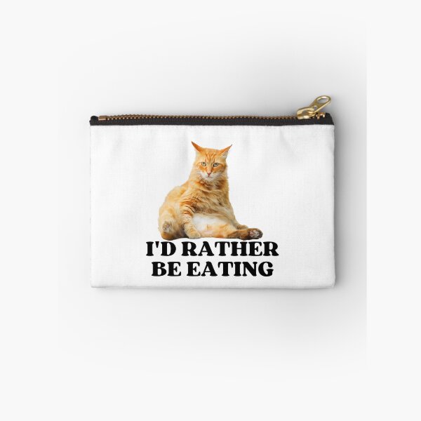 Item preview, ID RATHER BE EATING - Funny Cat Pictures with Captions and Cat Sayings designed and sold by FunnyCatsFam.