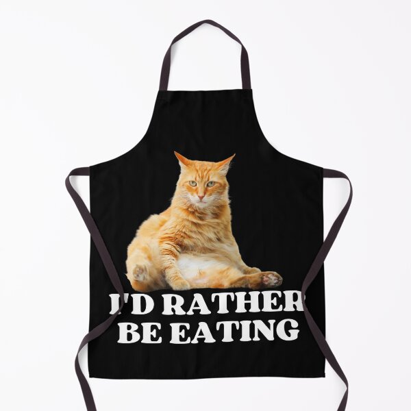 Item preview, ID RATHER BE EATING - Funny Cat Pictures with Captions and Cat Sayings designed and sold by FunnyCatsFam.