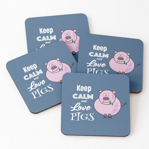 Item preview, Keep Calm and love pigs designed and sold by Nicomaja.