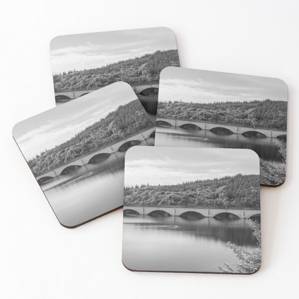 Item preview, Ashopton viaduct in monochrome designed and sold by cdkphotos.