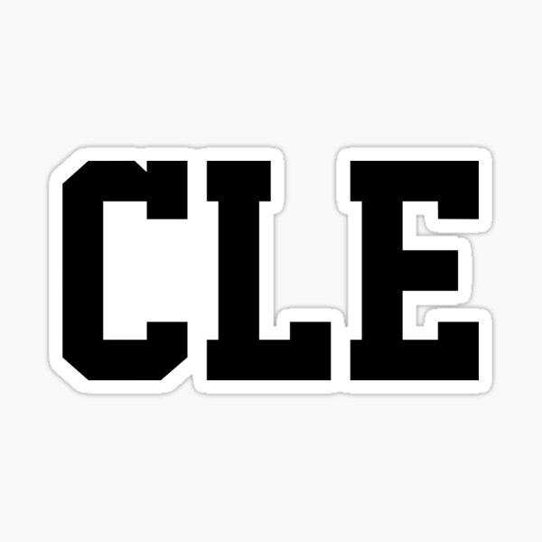 CLE - Cleveland Sticker