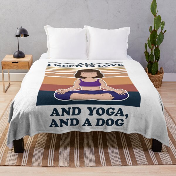 Item preview, All I Need Is Love and Yoga and A Dog , illustration designed and sold by nikolaj1301.