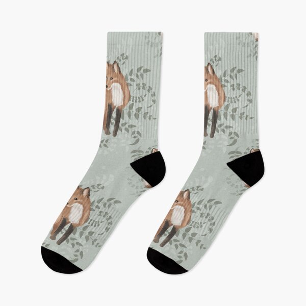 Item preview, Watercolor baby foxes repeating pattern designed and sold by tingbysanna.