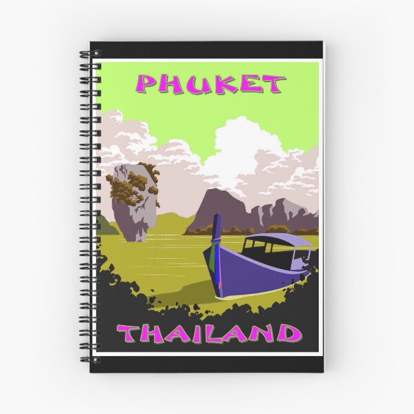 Item preview,  PHUKET THAILAND : Vintage Psychedelic Travel Advertising Print designed and sold by posterbobs.