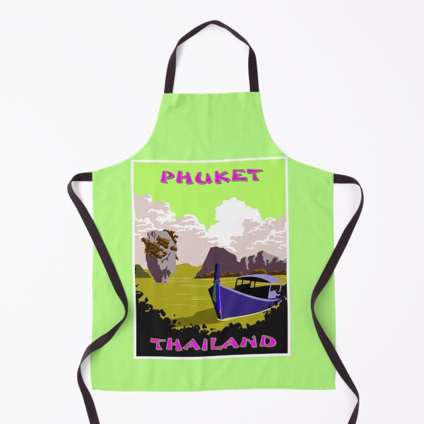 Item preview, PHUKET THAILAND : Vintage Psychedelic Travel Advertising Print designed and sold by posterbobs.