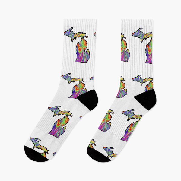 Item preview, Michigan Vierta la pintura: Remolino del arco iris designed and sold by doodle-mittens.