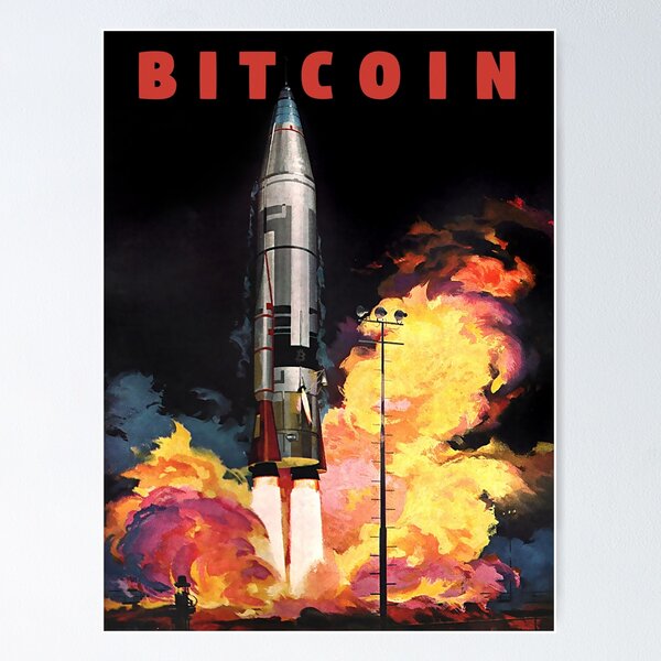 Item preview, Bitcoin Blast-off designed and sold by phneep.