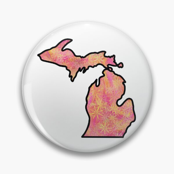 Item preview, Michigan Pour Paint: Hippie Flowers designed and sold by doodle-mittens.
