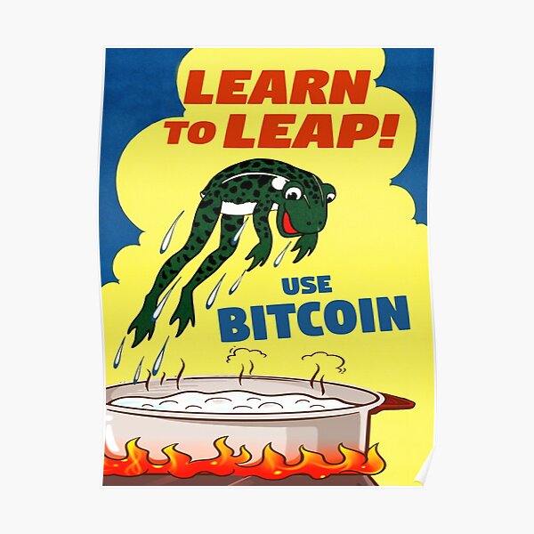 Bitcoin - Learn to Leap Poster