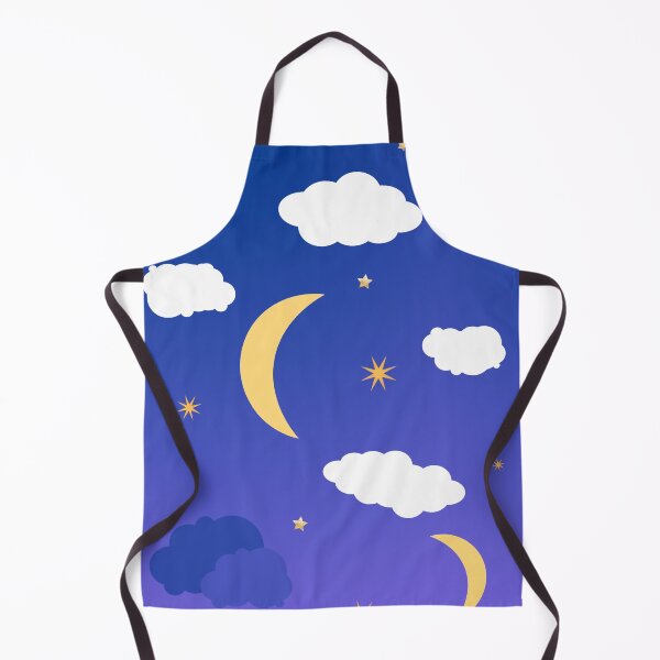 Item preview, Half moon, stars and cloud t-shirt print - ombre designed and sold by LukjanovArt.