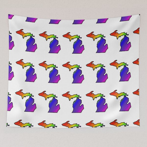 Item preview, Michigan Pour Paint: Rainbow Blend designed and sold by doodle-mittens.