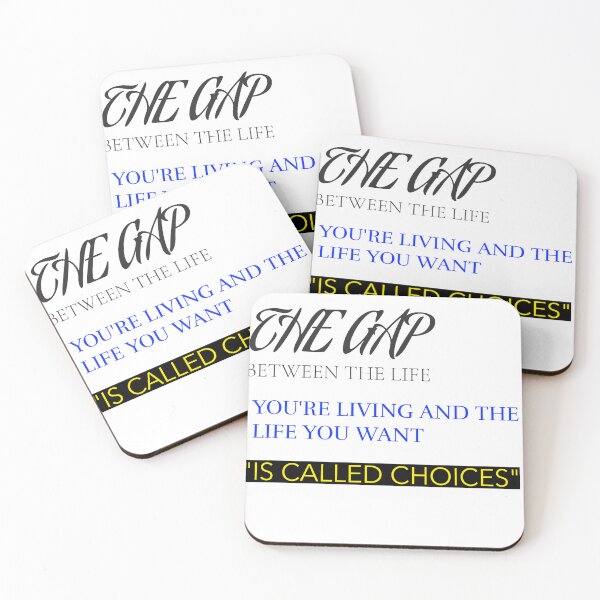 Item preview, THE GAP BETWEEN THE LIFE YOU'RE LIVING AND THE LIFE YOU WANT IS CALLED CHOICES. STICKER designed and sold by SuccessfulVibes.