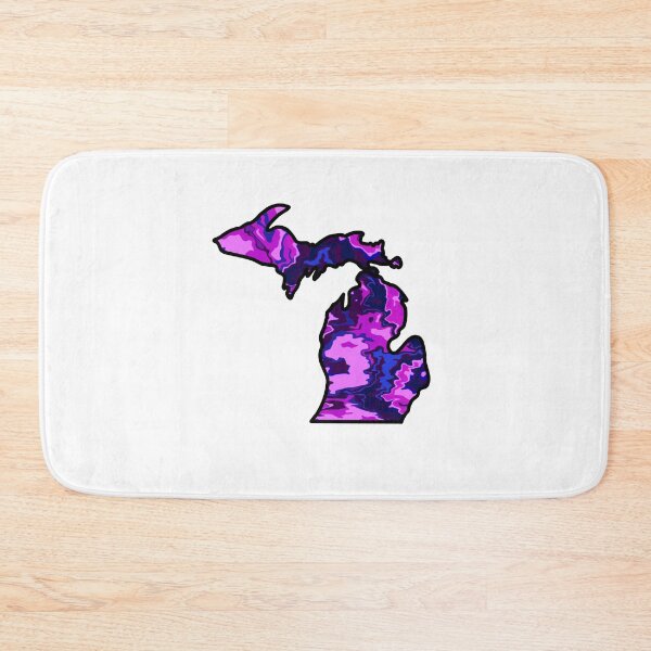 Item preview, Michigan Pour Paint: Purple Blue Crystals  designed and sold by doodle-mittens.