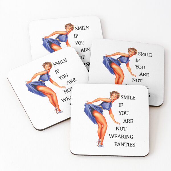 Item preview, Smile if you are not wearing panties Pin Up Girl designed and sold by Teedefy.