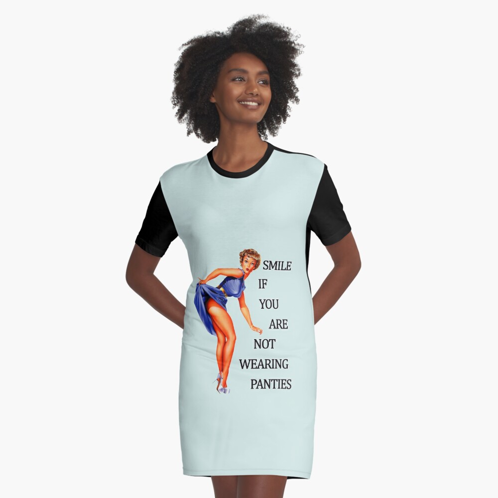 Smile if you are not wearing panties Pin Up Girl | Essential T-Shirt