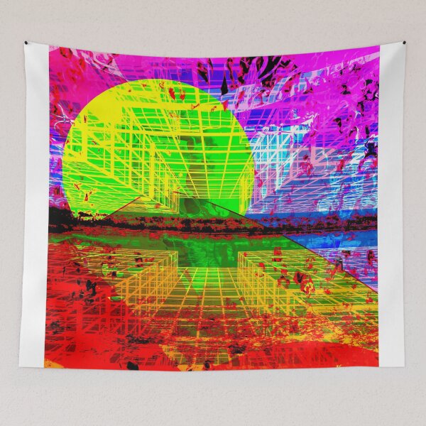 Item preview, Convergent SCIFI Alien World Gamer Wall art designed and sold by EdwardMonet.
